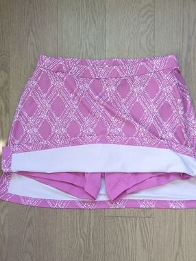adidas Pink Patterned Athletic Skort